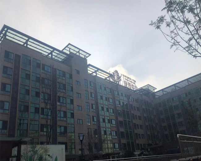 重庆两江新区第一人民医院礼嘉康养中心钢结构玻璃雨棚项目